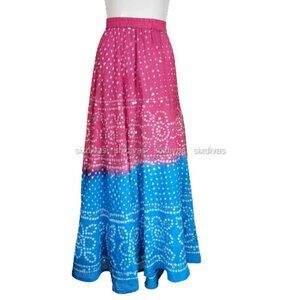Cotton Skirt, Elastic Waist, Midi Skirt- Size M- Nwot
